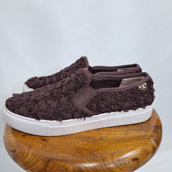 Tory Burch Brown Rosetta Slip On Shoes - Picture 8 of 11